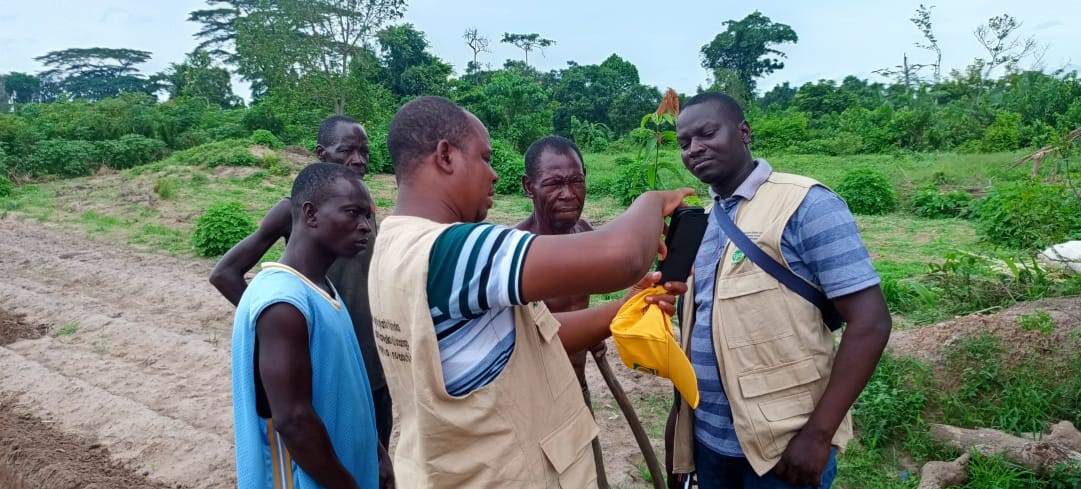 Présentation de l'application à une productrice agricole à Ngou Lekpa le 23 Avril 2026

